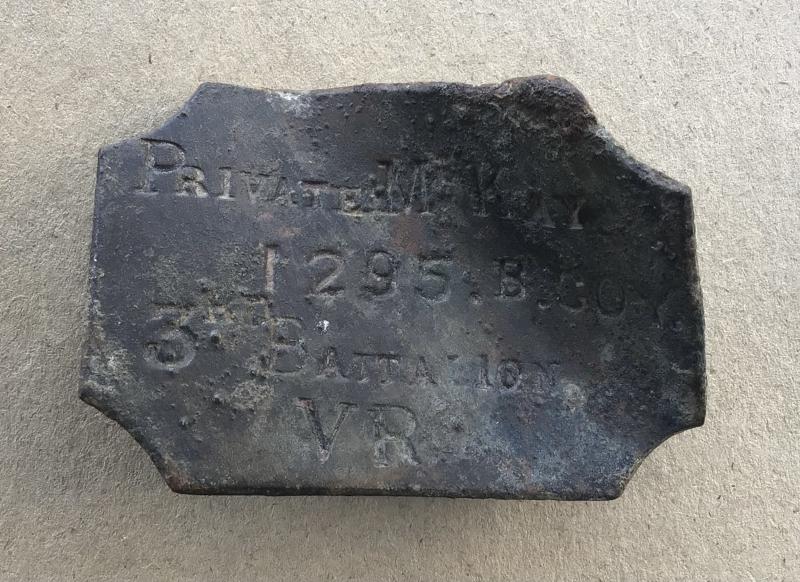 Australia Pre-Federation Victorian Rangers Kit Bag Name Plate