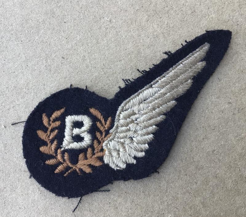 WW2 RAF Bomb Aimer Half Wing Brevet