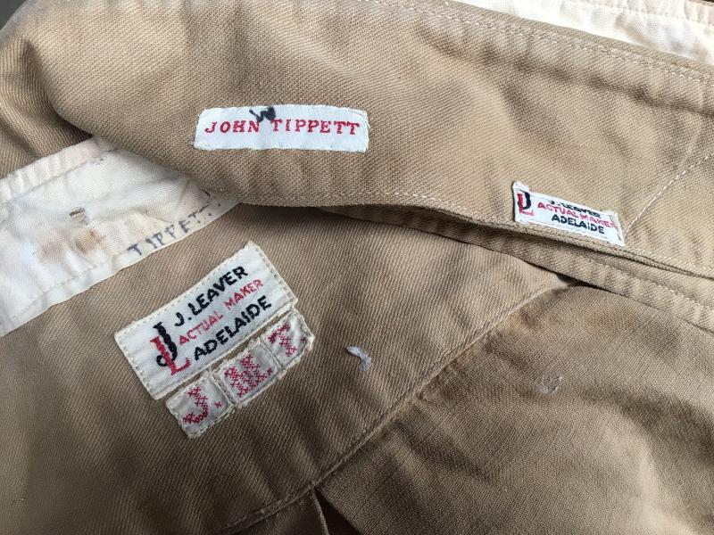 Australia WW2 Named Army Officers Cotton Shirt