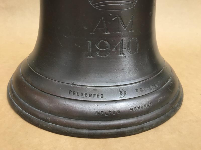 Rare WW2 Battle of Britain RAF “Scramble” Bell - 1940 Dated