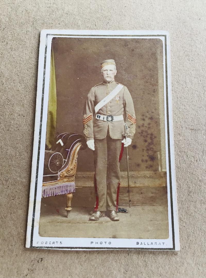 A Rare Pre-Federation Ballarat Rangers CDV Photograph