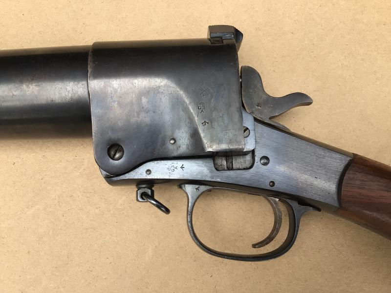 Original British WW1 MKI Harrington & Richardson 37mm Shoulder Fired Flare Gun