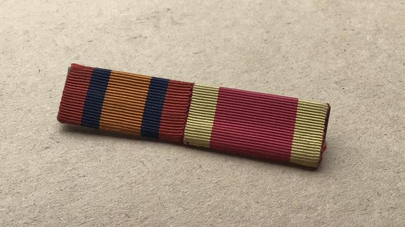 British Victorian Period Ribbon Bar - Boer War and China Wars