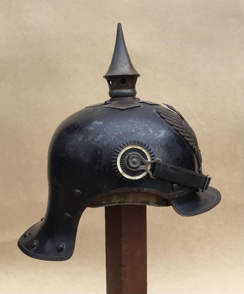 WW1 German Jager Zu Pferde Other Rank Helmet - 1916