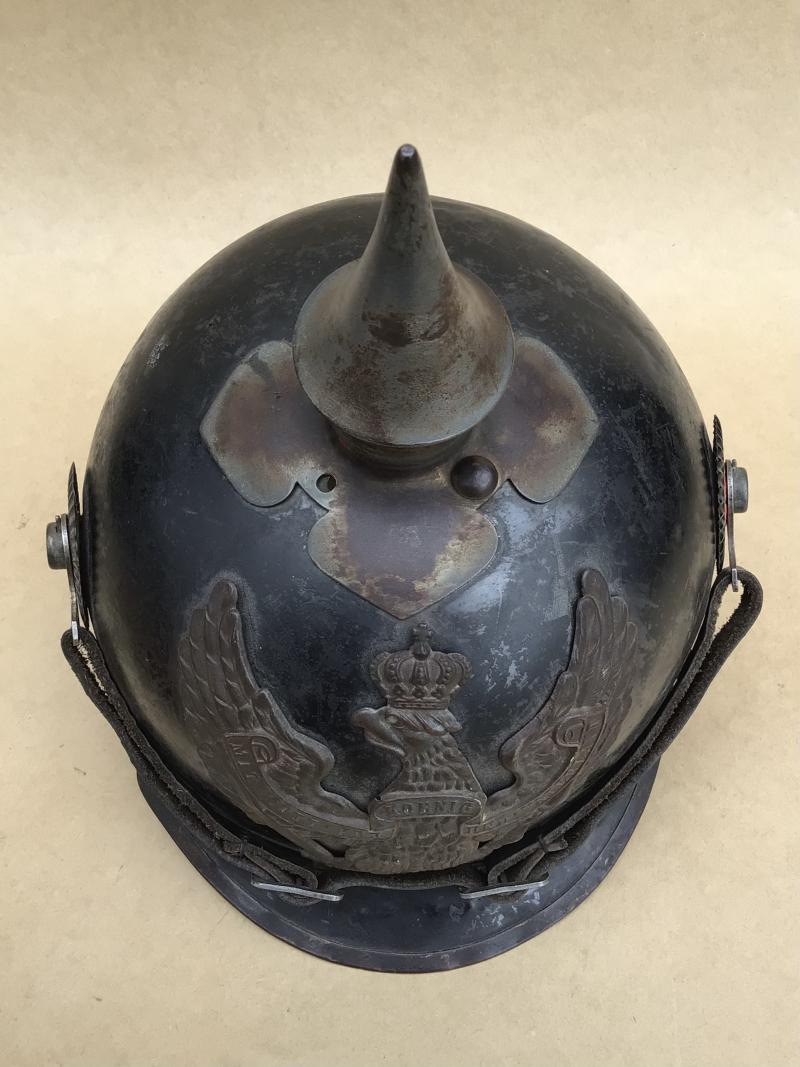 WW1 German Jager Zu Pferde Other Rank Helmet - 1916