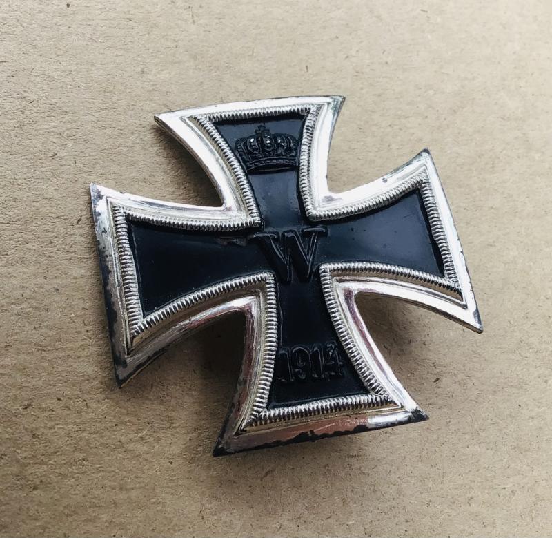 German Third Reich Made 1914 Iron Cross 1st Class by WILHELM DEUMER, LÜDENSCHEID