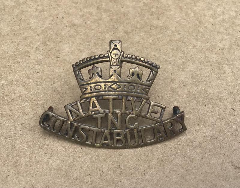 A Rare Pre-1949 Territory of New Guinea Native Constabulary Hat Badge.