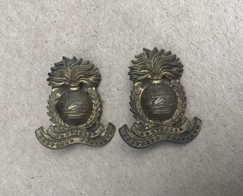 1900-1912 Australia Garrison Artillery Collar Badges