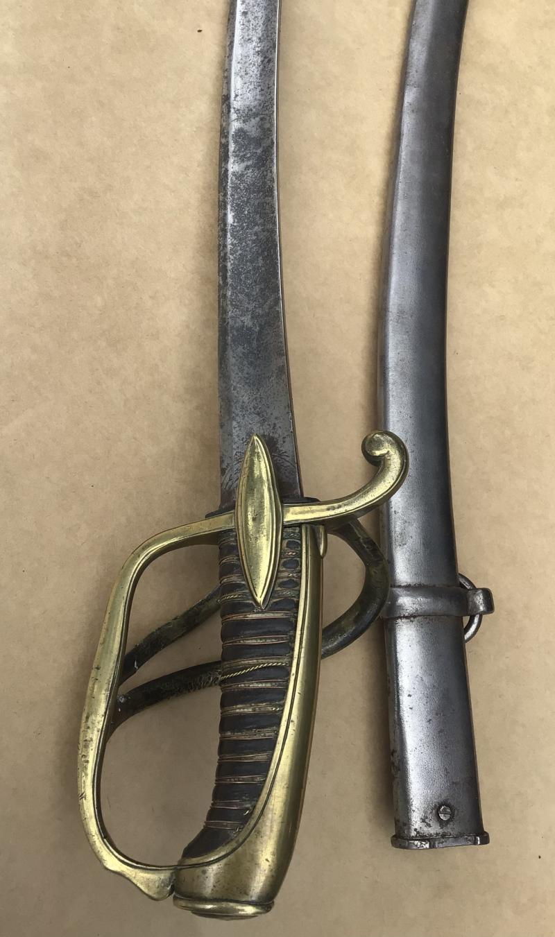 FRENCH NAPOLEONIC MODEL AN XI LIGHT CAVALRY OFFICER’S SWORD