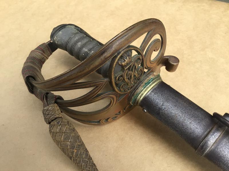 British 1845 Pattern “Gothic Hilt” Infantry Officers Sword.