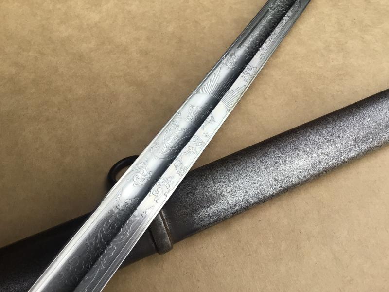 British 1845 Pattern “Gothic Hilt” Infantry Officers Sword.