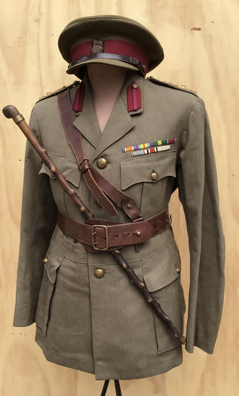 WW2 British Army Medical Staff Officers Named Tuinc and Visor Cap