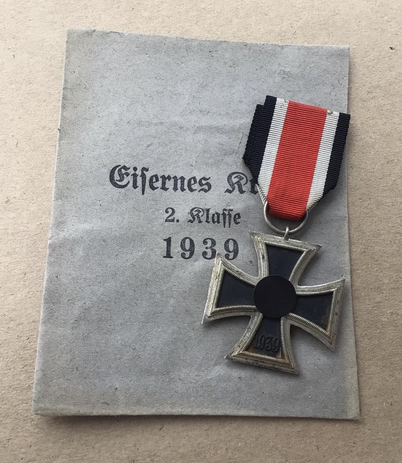 Germany WW2 Iron Cross 2nd Class with Packet of Issue