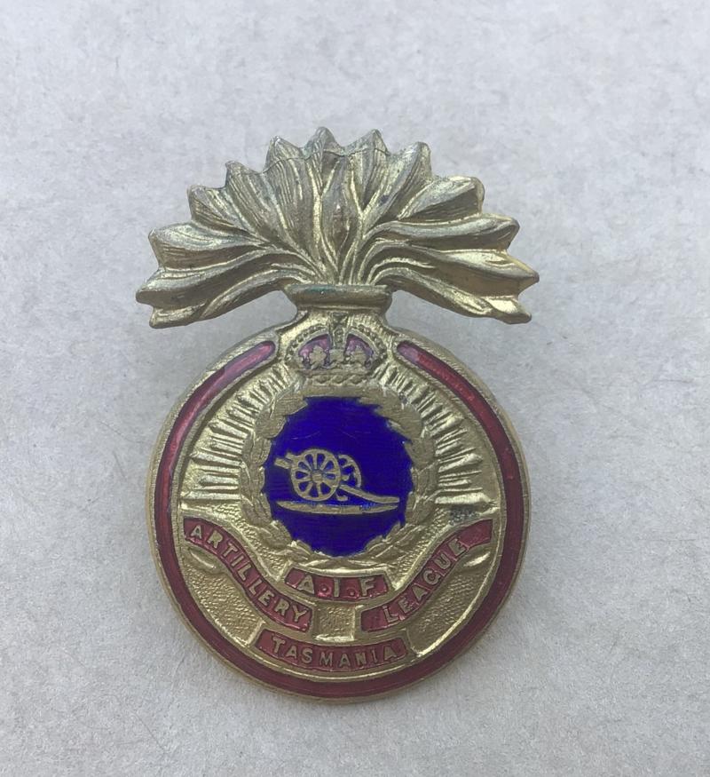 Australia: AIF Artillery League Tasmania Lapel Badge