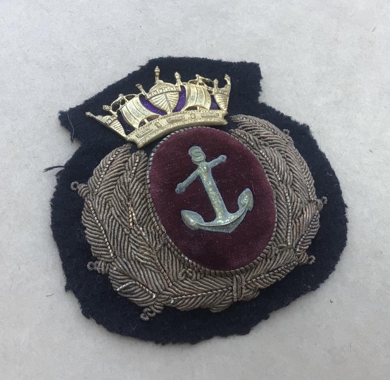 WW2 Merchant Navy Officers Hat Badge