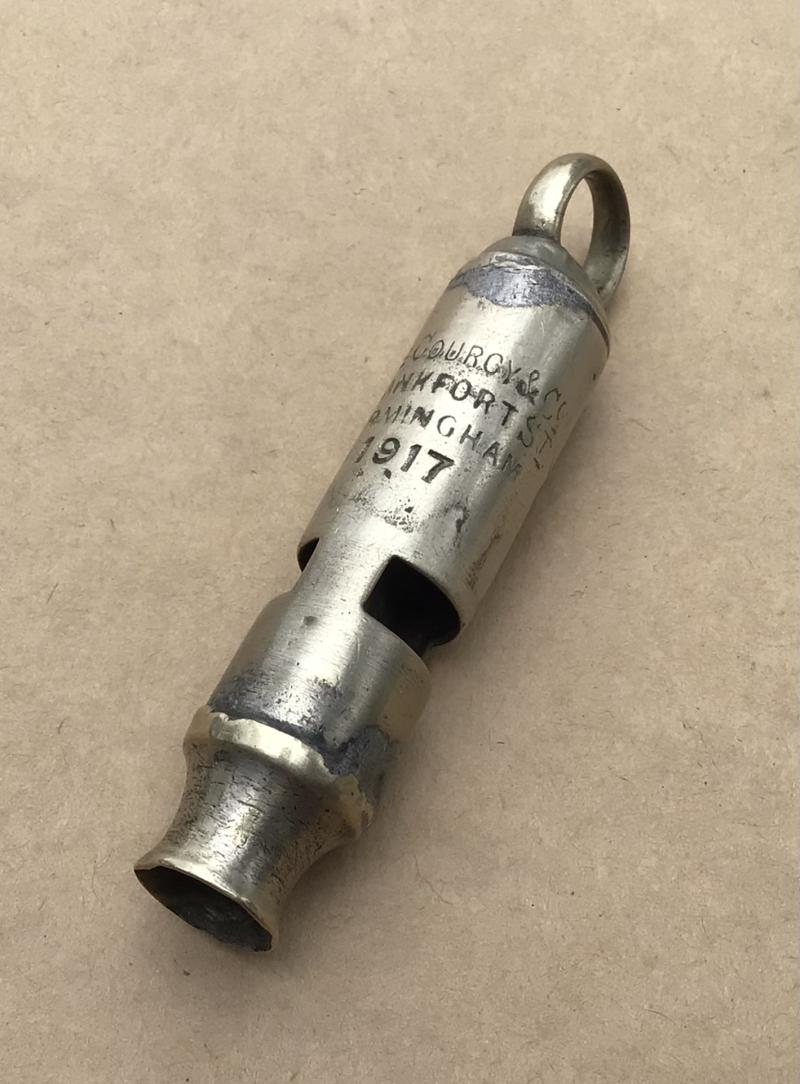 WW1 1917 British Trench Whistle