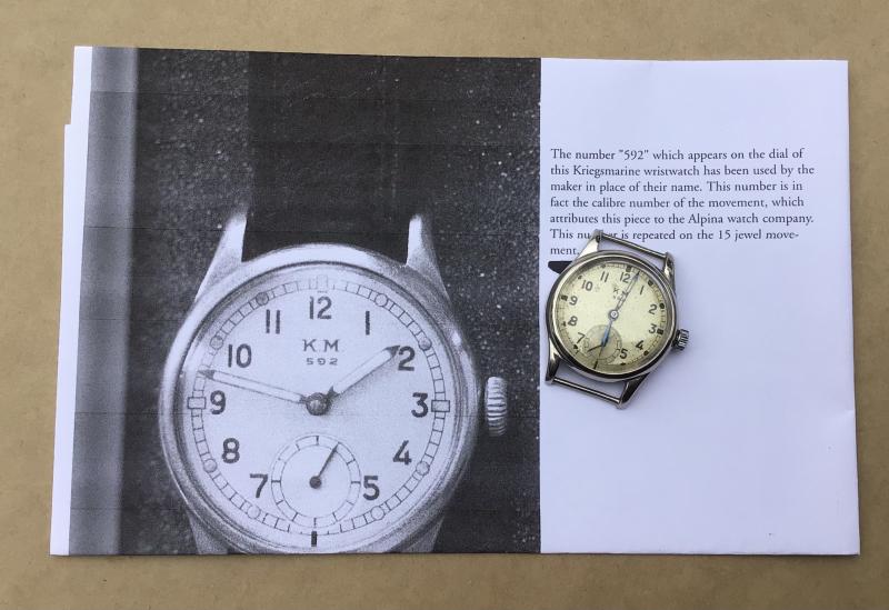 German WW2 Original Kreigsmarine Issue Wristwatch