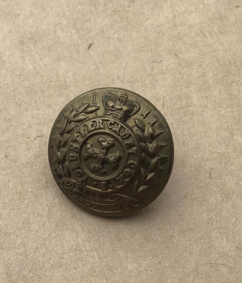 Pre-Federation Victorian Volunteer Cadets QVC Tunic Button