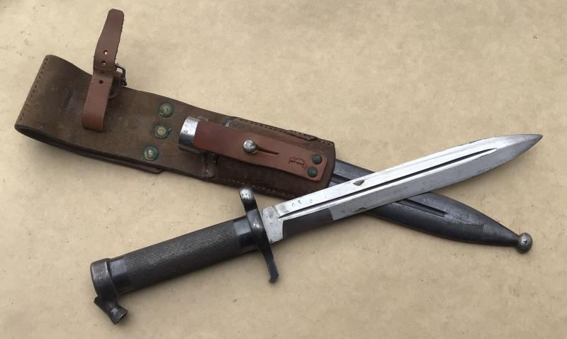 Swedish M1896 Bayonet with Peacetime Locking Plate