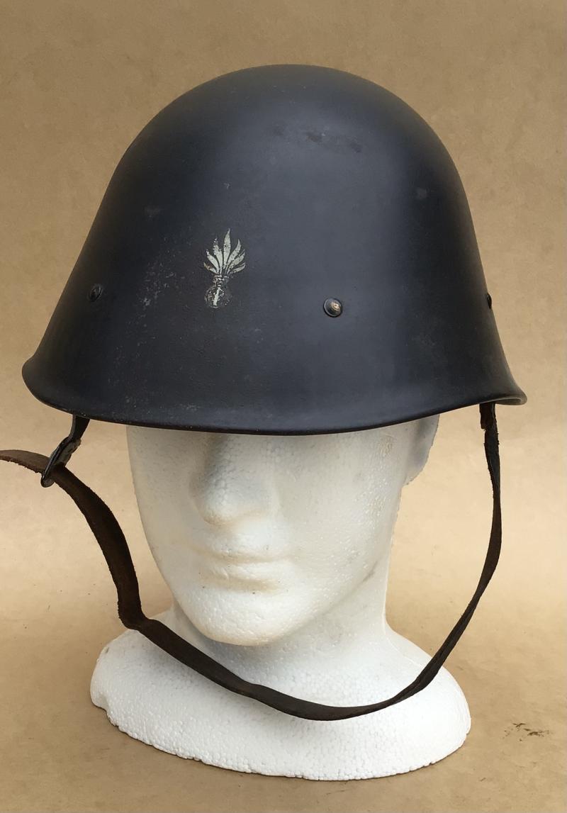 Original Netherlands WWII Dutch Police M23/27 Steel Helmet