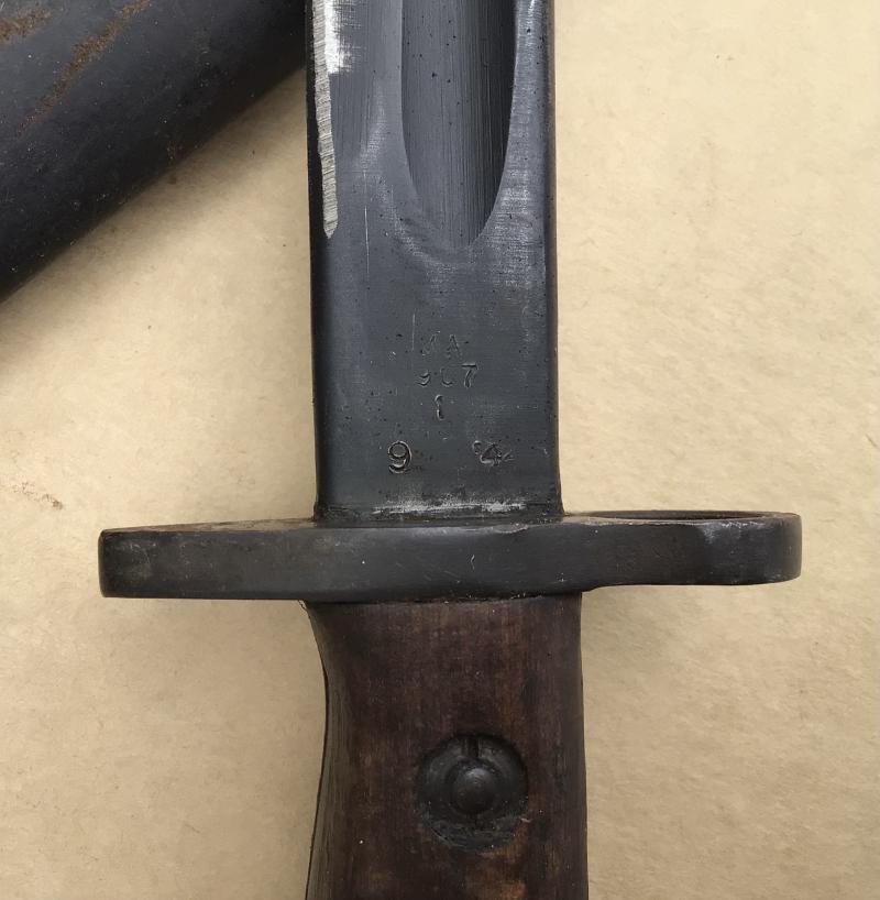 Australia WW2 Pattern 1907 Bayonet - 1942