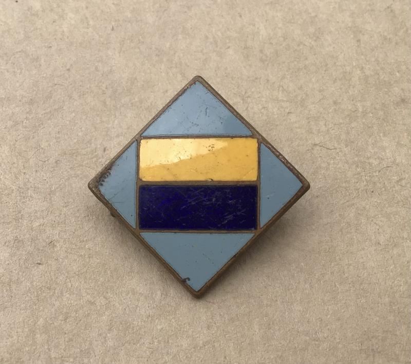 Australia WW2 Unit Colour Patch Lapel Badge