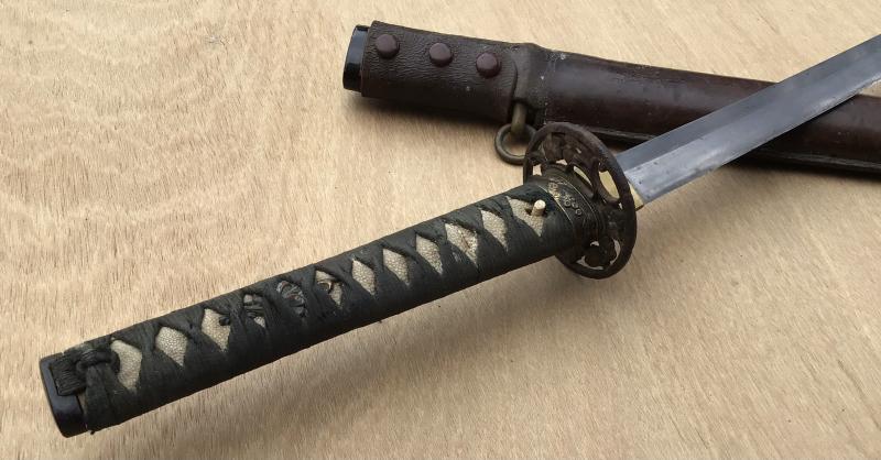 Japan WW2 A Signed Edo Period Army Officers Wakizashi Sword - PART 1