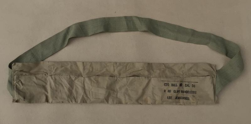 US WW2 Bandolier, Cotton, Expendable