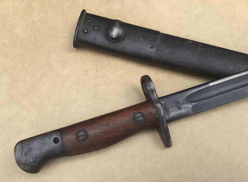 Australia WW2 Attributed Pattern 1907 Bayonet  (1944) with Regimental Number