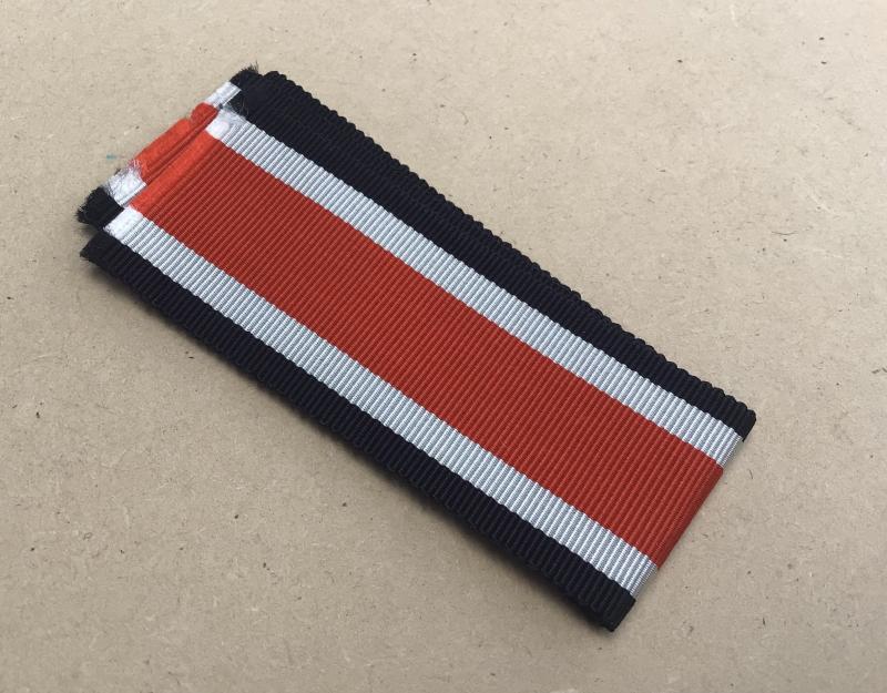 German WW2 Original Double Length Ribbon For The 1939 Iron Cross 2nd Class