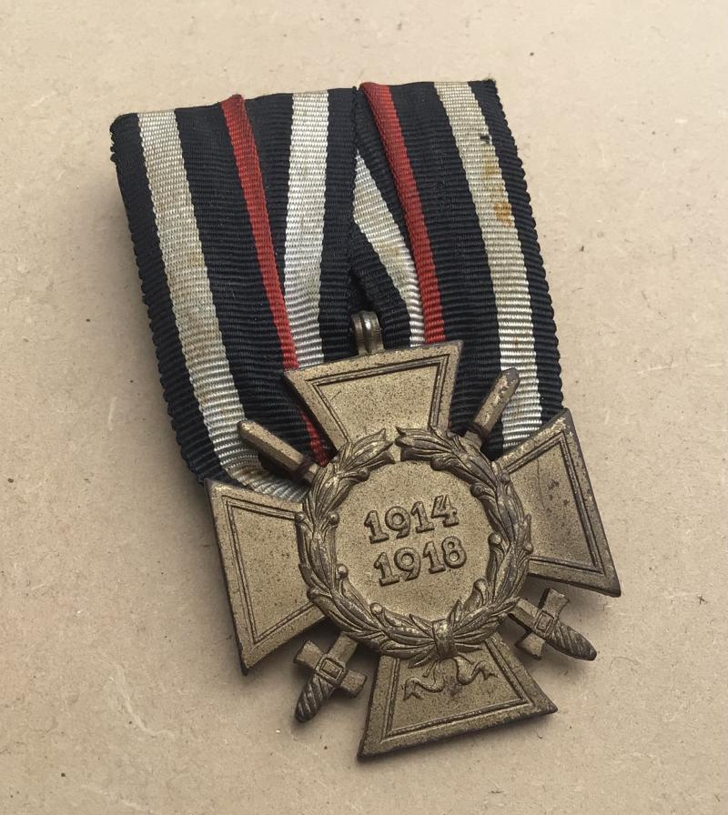 Germany WW1 A Court Mounted Hindenburg Honour Cross