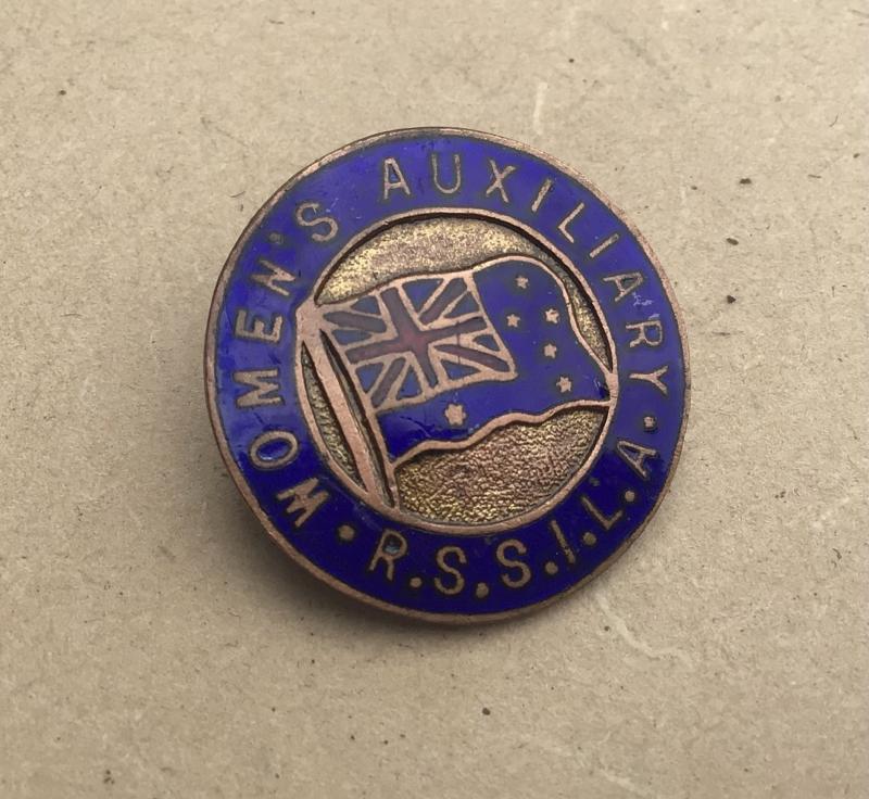 Australia WW2 RSSILA Womens Auxilliary Lapel Badge