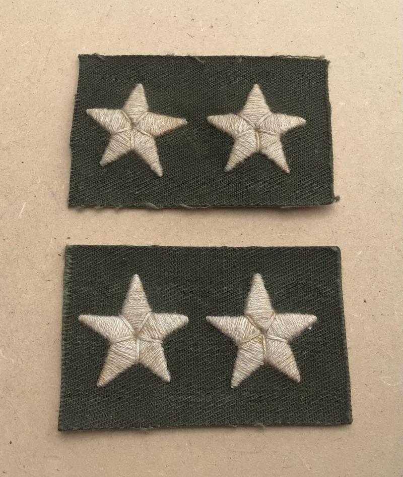 US WW2 Army Cloth Rank Insignia For 2 Star General