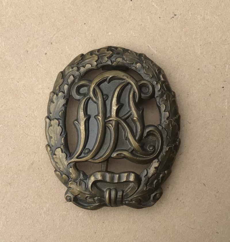 Germany WW2 DRL Sports Badge in Bronze