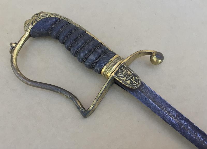 British Late Georgian Royal Naval Officers Sword