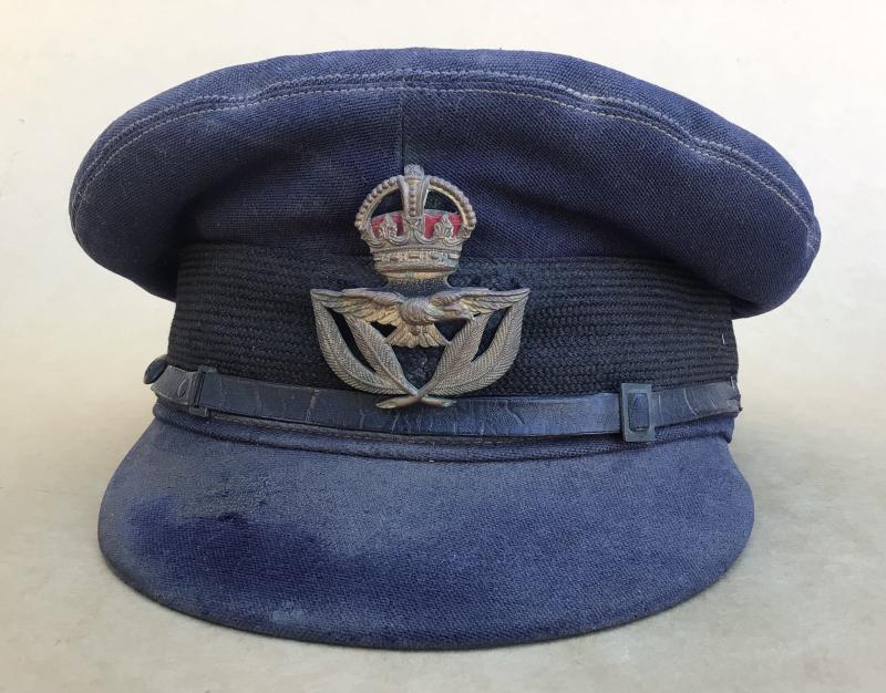 Australia WW2 Named RAAF Warrant Officers Visor Cap