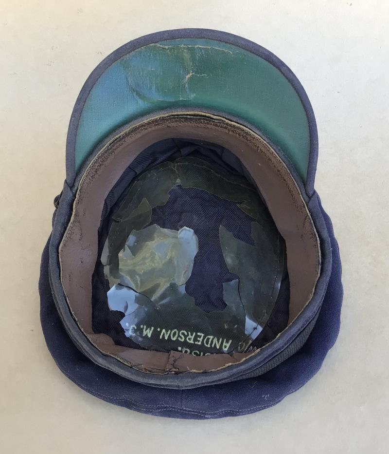 Australia WW2 Named RAAF Warrant Officers Visor Cap