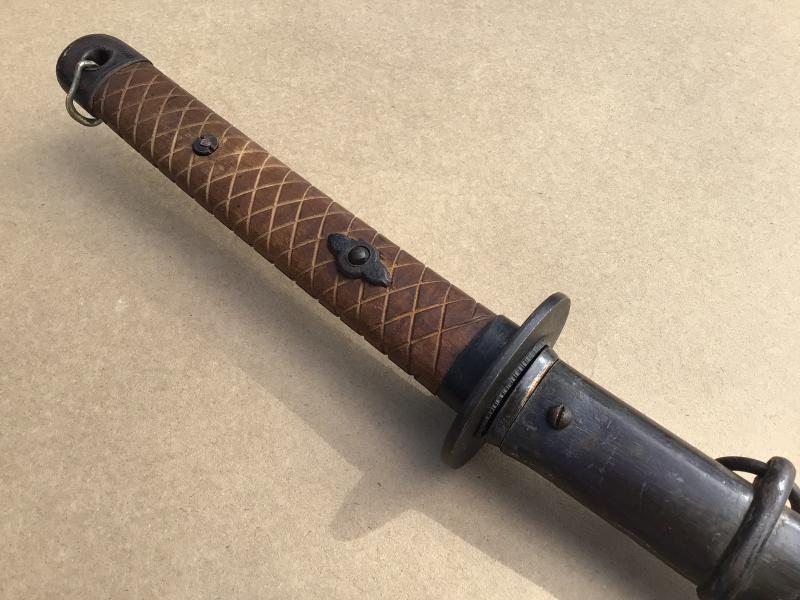 Rare Japanese WW2 Army Model 1944 Army NCO’s Wooden Handle Sword