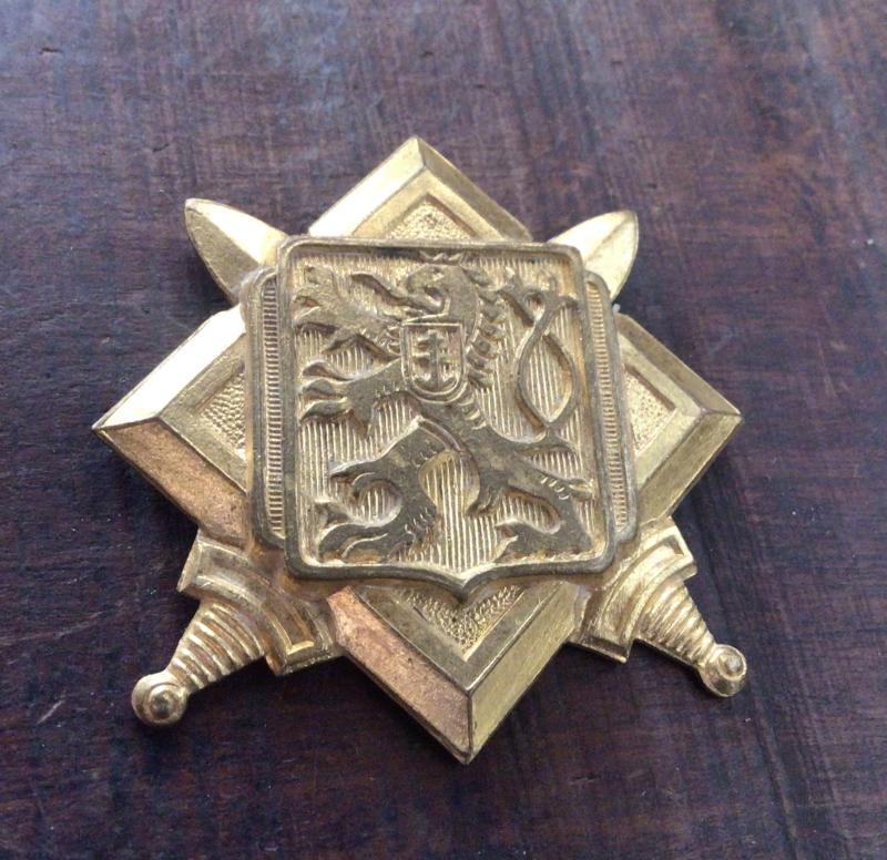 WW2 Free Czechoslovakian Army Hat Badge