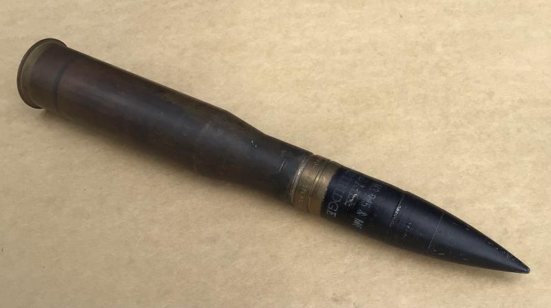 US WW2 37mm Tank / Anti-Tank Round (Drill)
