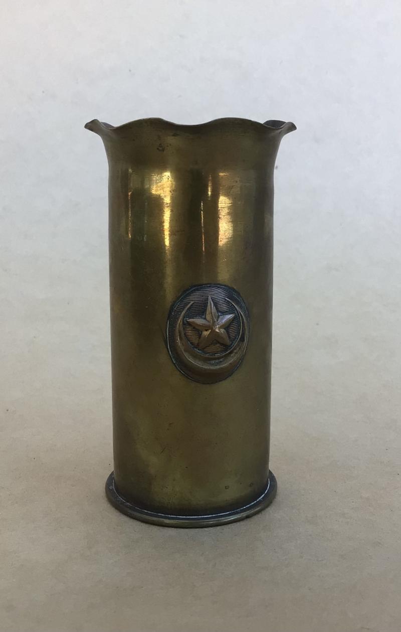 WW1 Balkan Front Trench Art Bud Vase