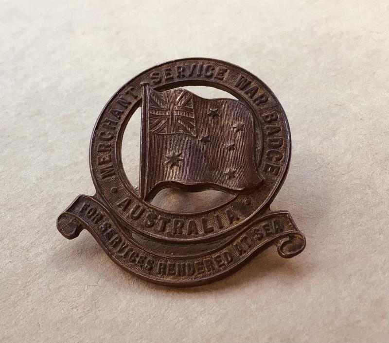 Australia WW1 Merchantile Marine War Zone Badge