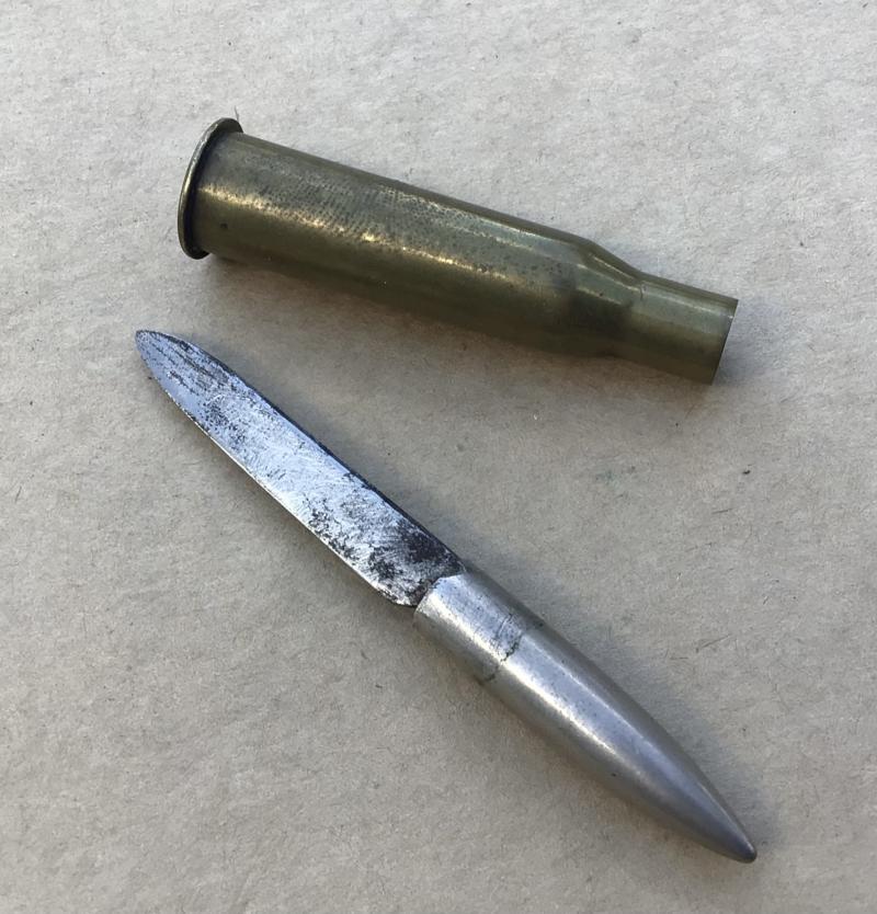 Trench Art Bullet Knife Letter Opener.
