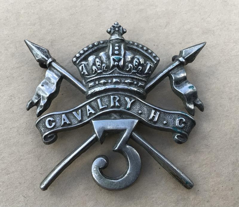 British Raj 3rd Cavalry Hyderabad Contingent Helmet Plate