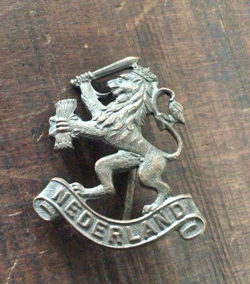 WW2 Dutch NEI Army Hat Badge - Australian Made