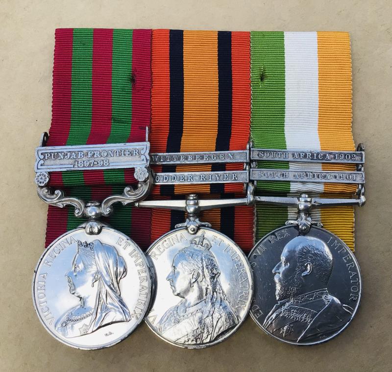 British: India and South Africa Campaign Group of Three to the Highland Light Infantry