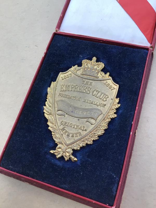 British 1897 Jubilee Year Empress Club Medallion