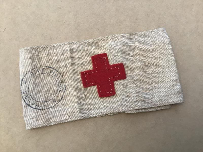 WW1 c.1918 RAF Medical Service Red Cross Brassard