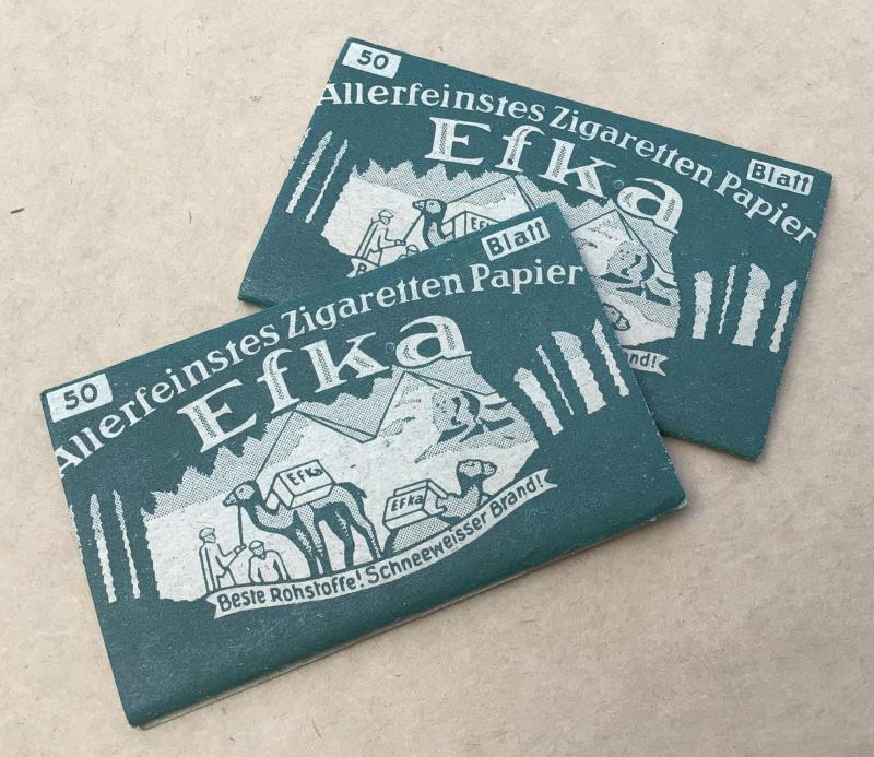 German WW2 Soldiers Efka Brand Cigarette Papers.