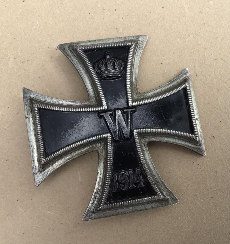 Germany WW1 1914 Iron Cross 1st Class - 800 Silver